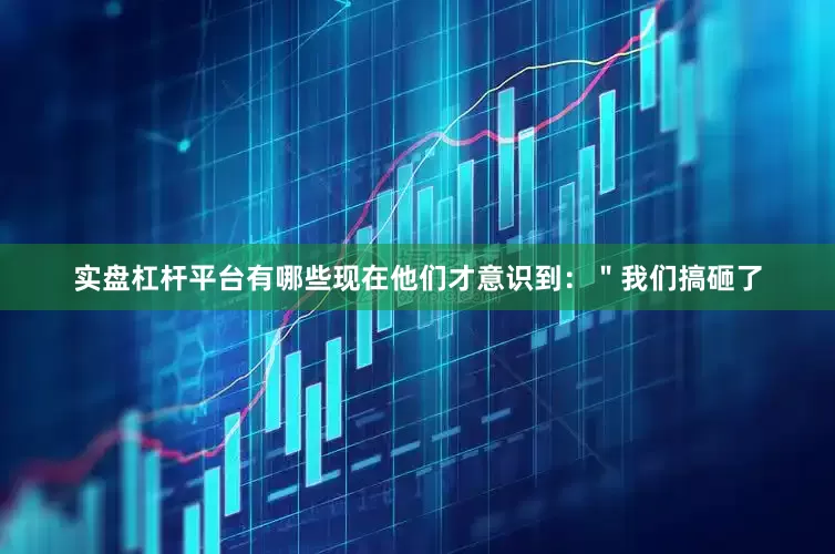 实盘杠杆平台有哪些现在他们才意识到：＂我们搞砸了